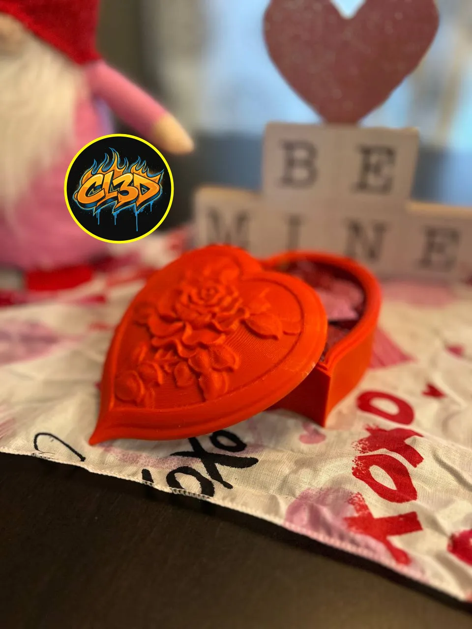 3D Printer Files | 3MF File | Ornate Heart Box | Creality Cloud