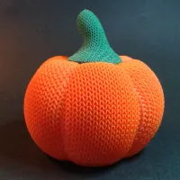 KNITTED / CROCHET PUMPKIN JACK-0-LANTERN-0