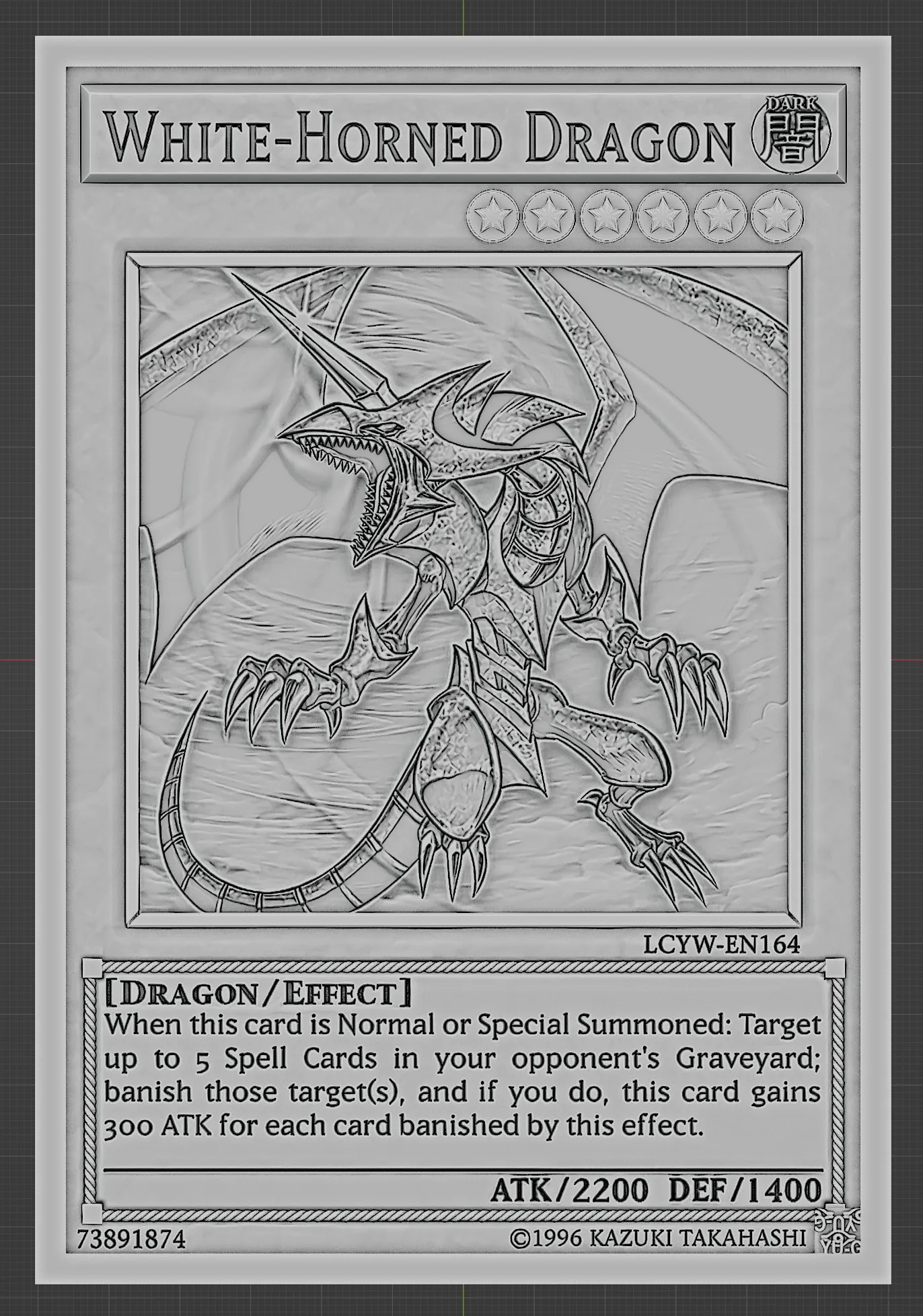 White-Horned Dragon - yu-gi-oh!