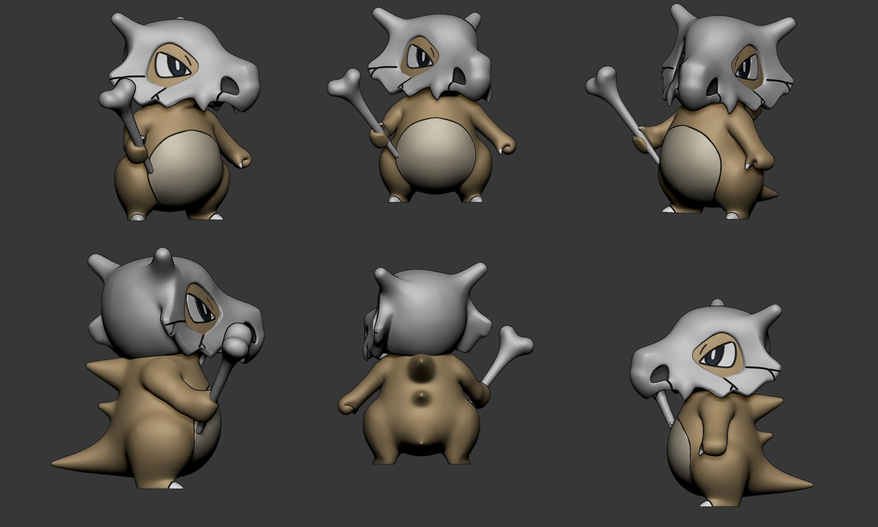 Pokemon - Cubone with 2 poses