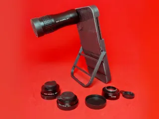 iphone se V2 case and stand lens mountable