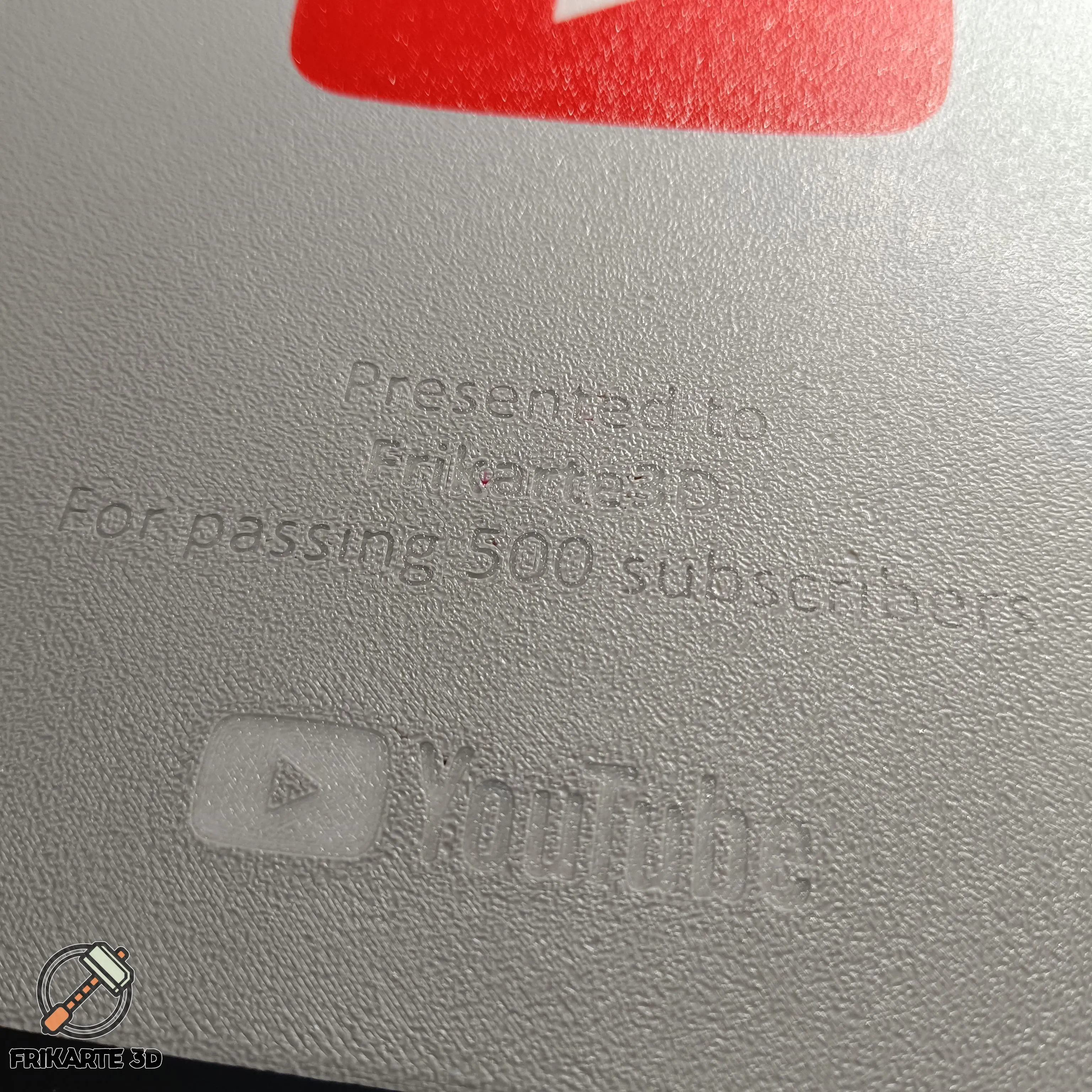 YouTube Subscribers Customizable Play Button