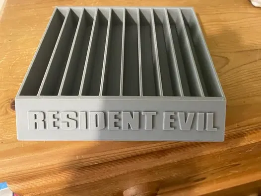 resident evil game and dvd holder