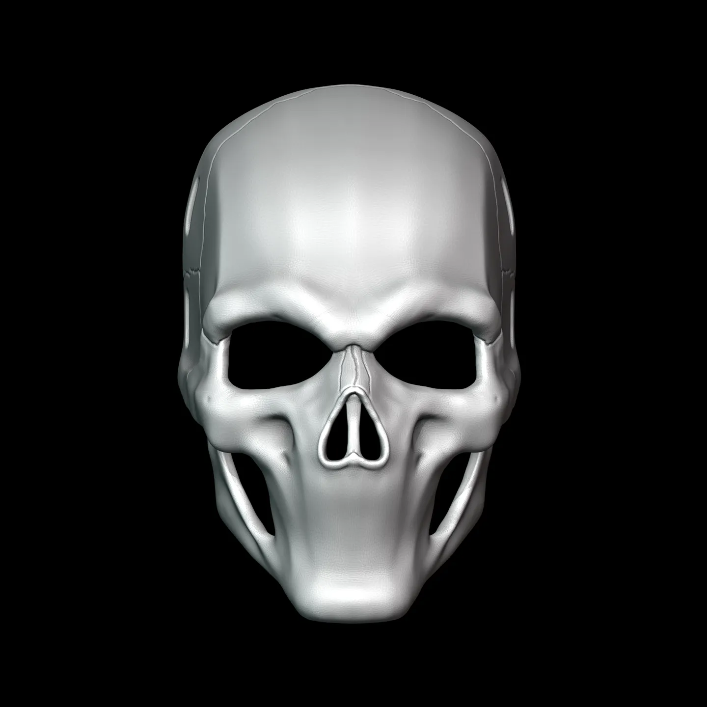 Mouthless Skull Mask 3D print model