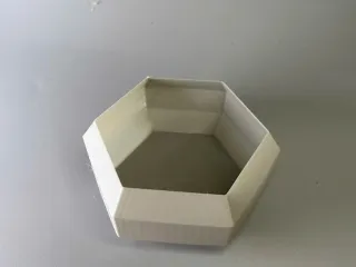 Vase exagon