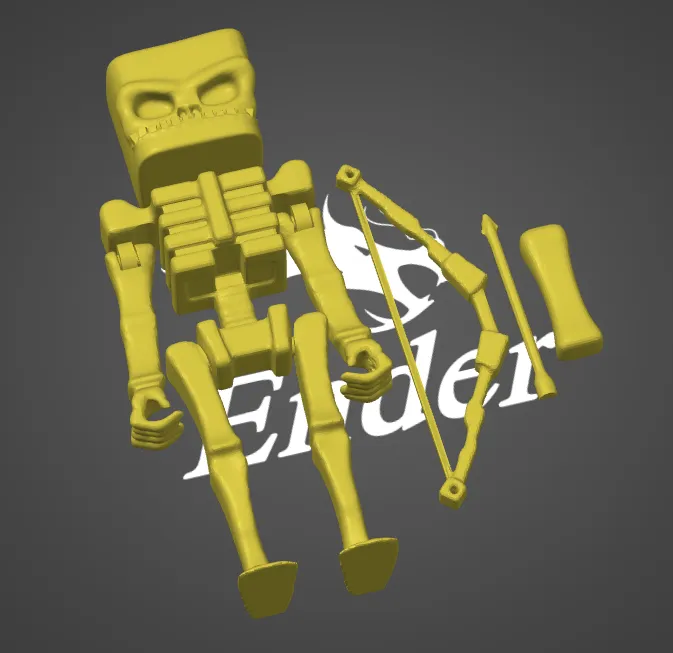 MINECRAFT SKELETON/ESQUELETO MOVIE ACTION FIGURE