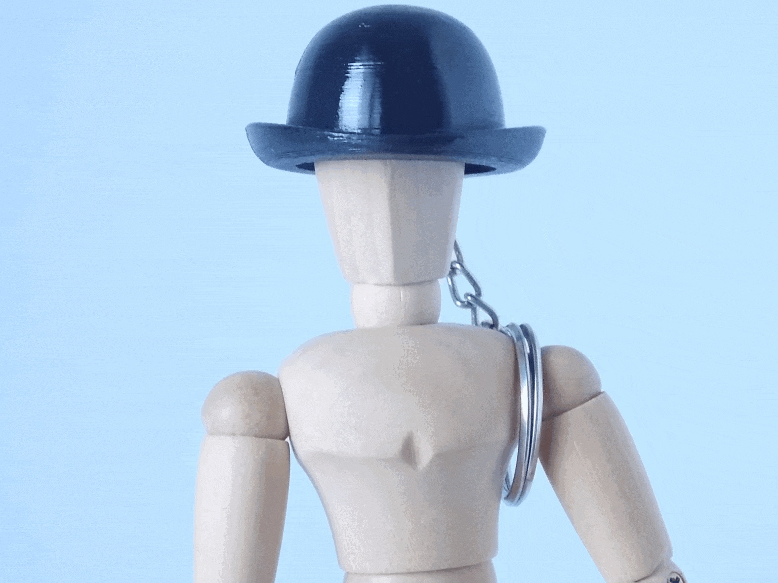 Bowler Hat Key Chain-9