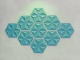 3d wall panel decor "hexagon"-1