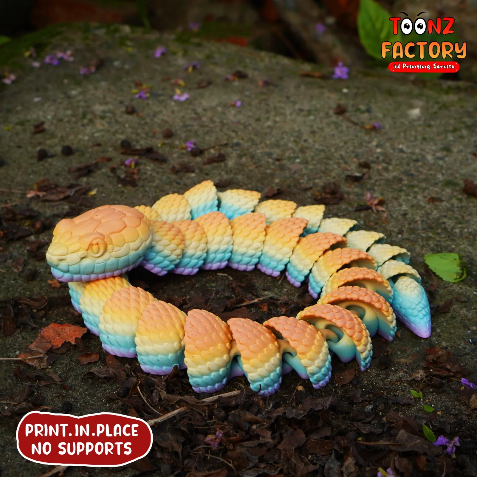PRINT IN PLACE FLEXI COPPERHEAD SNAKE
