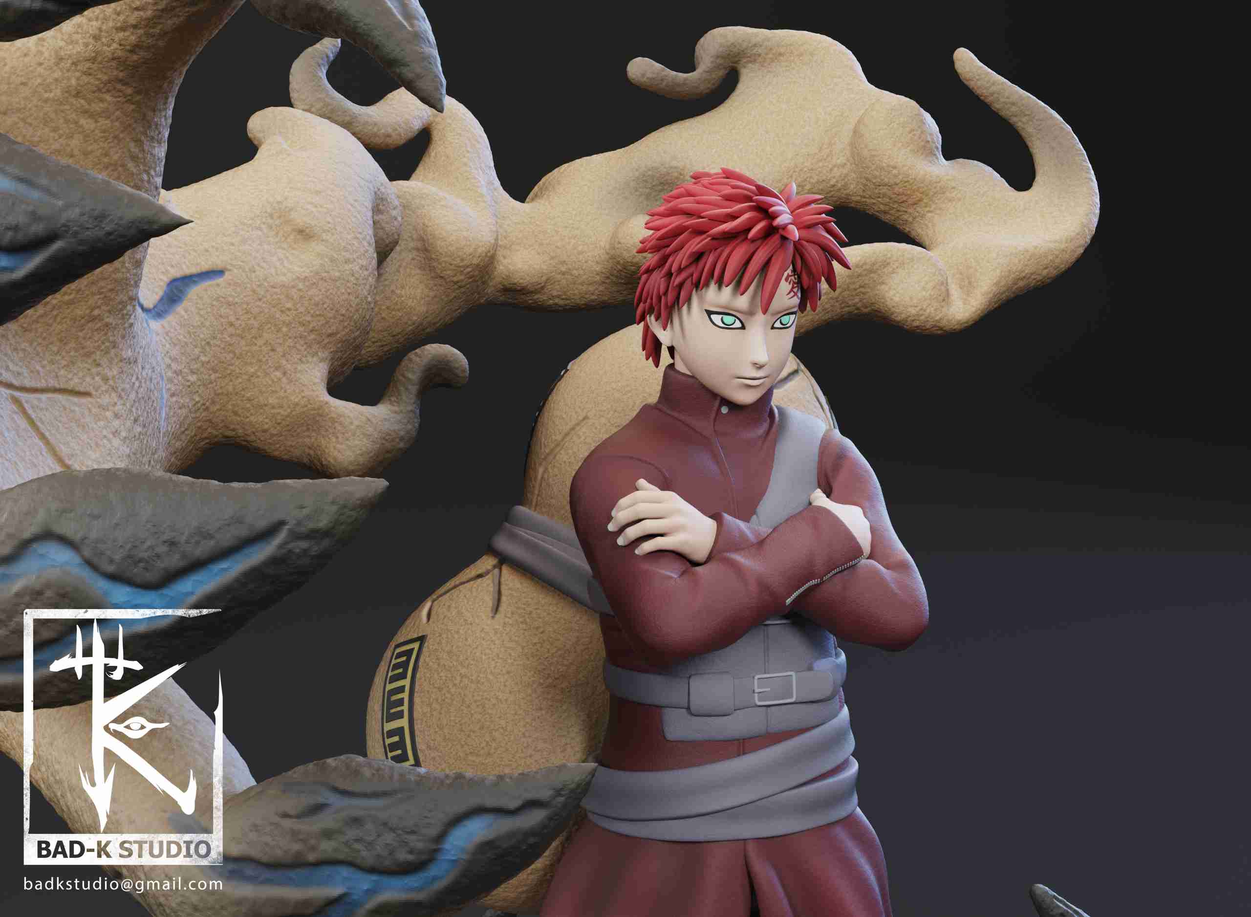 GAARA - NARUTO - 3D PRINTING MODEL, 3D models download