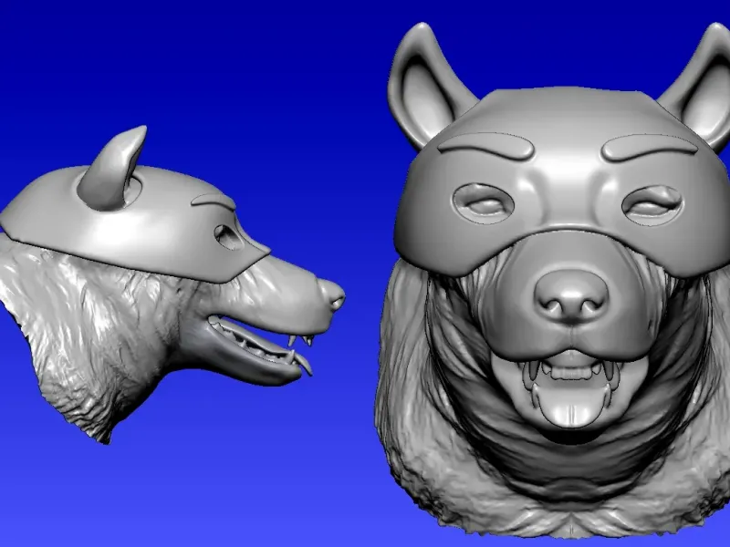 Mask Hacker - statue - 3D print