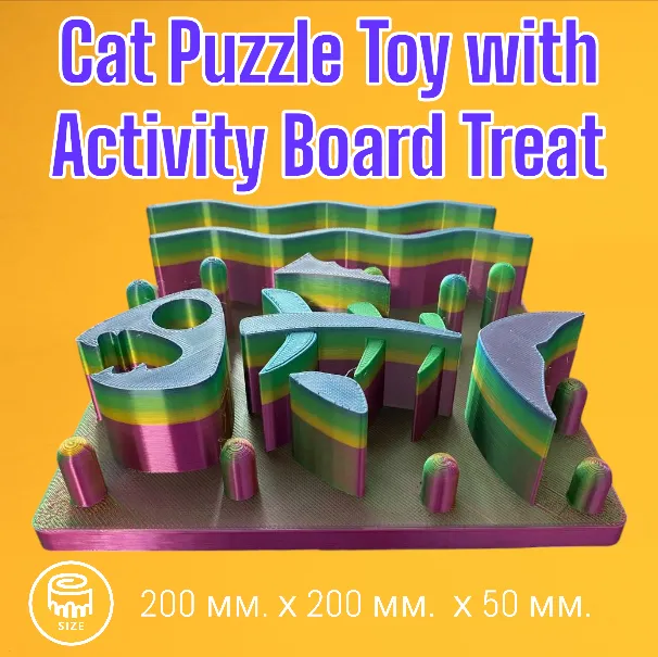 Cat Puzzle Toy with Activity Board Treat