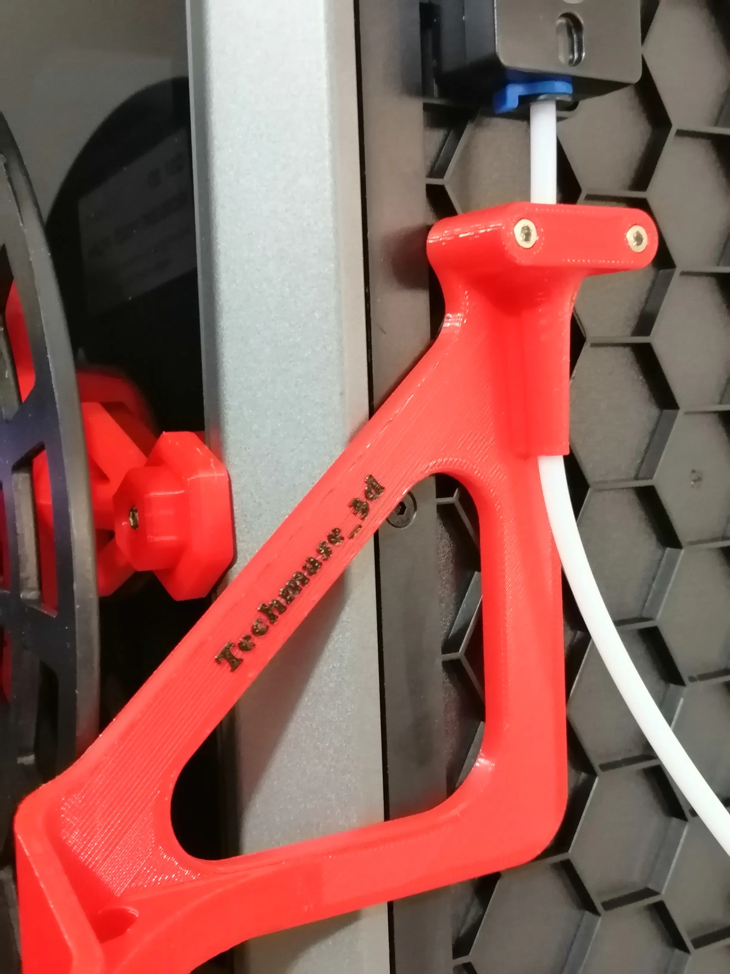 Creality K1C filament spool side support lane V2