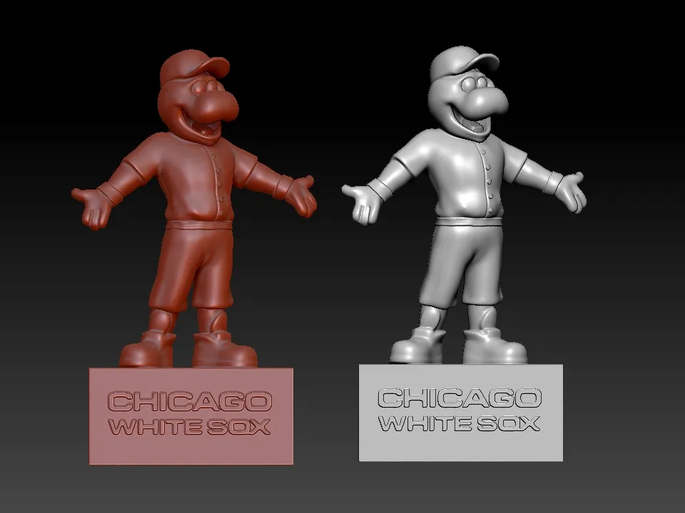 MLB - Chicago White Sox mascot statue - 3d Print