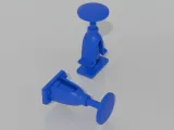 Train rod buffer with spiral spring-0