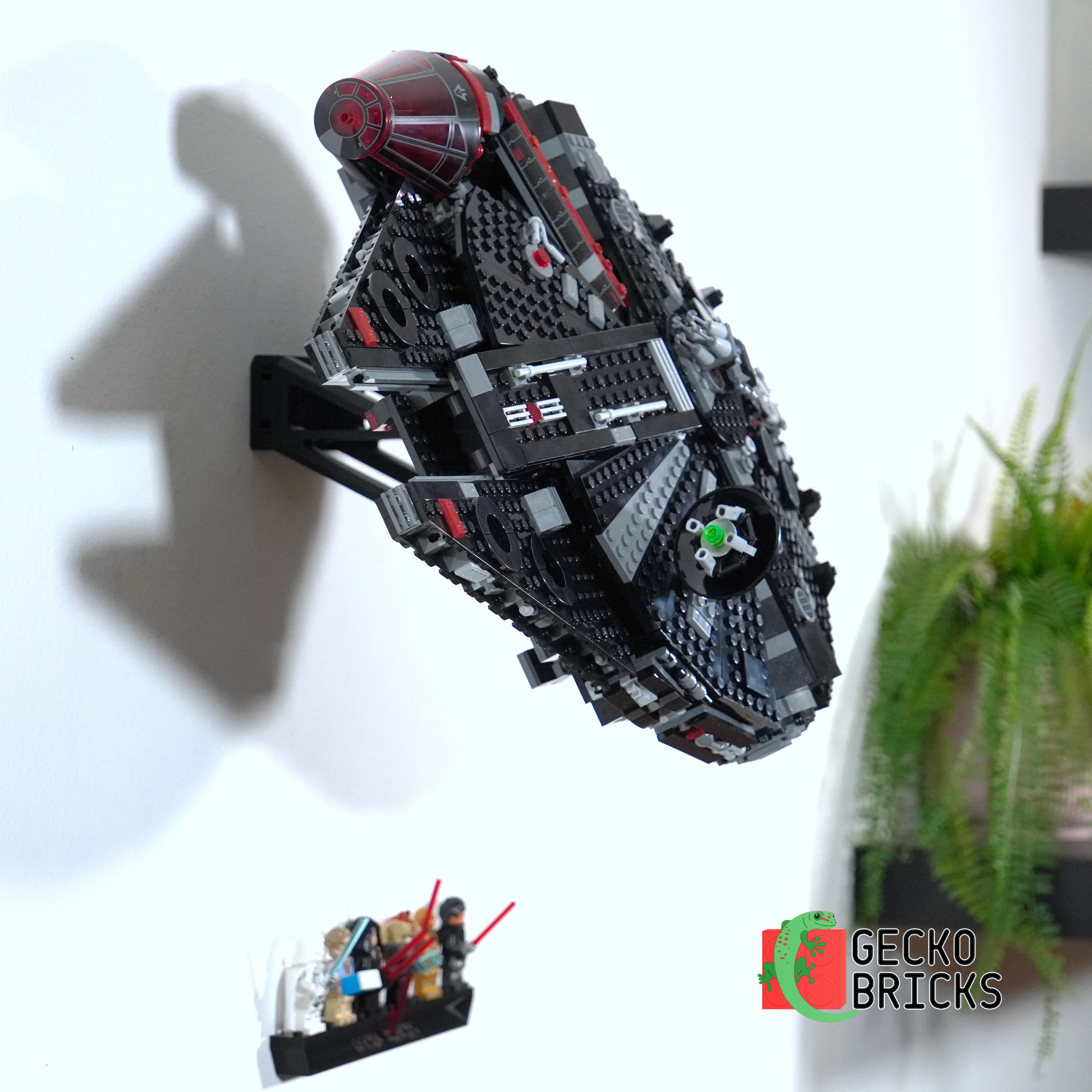 Wall mount for LEGO Star Wars The Dark Falcon 75389