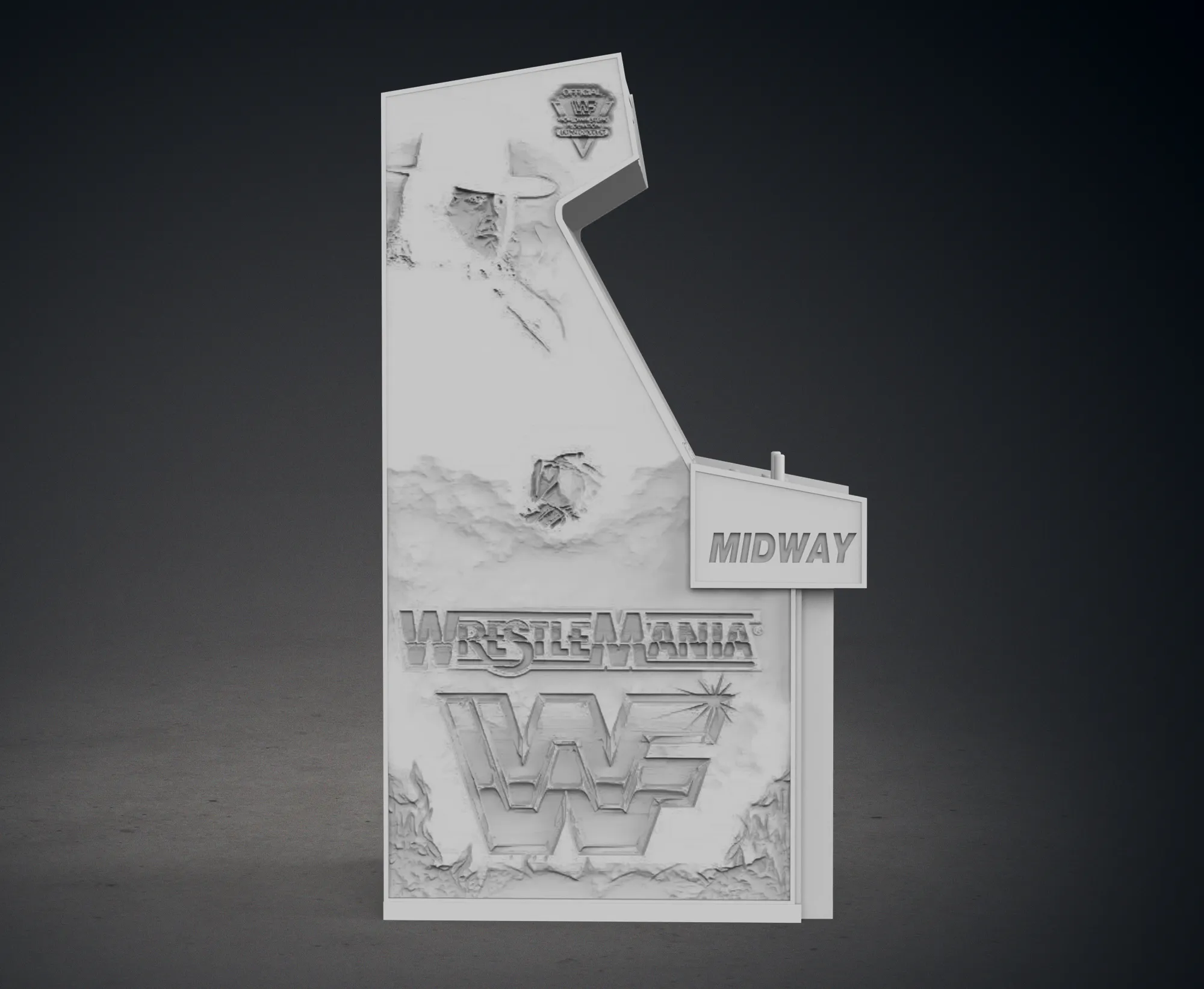 WWF - WrestleMania Arcade Cabinet with Lithophane