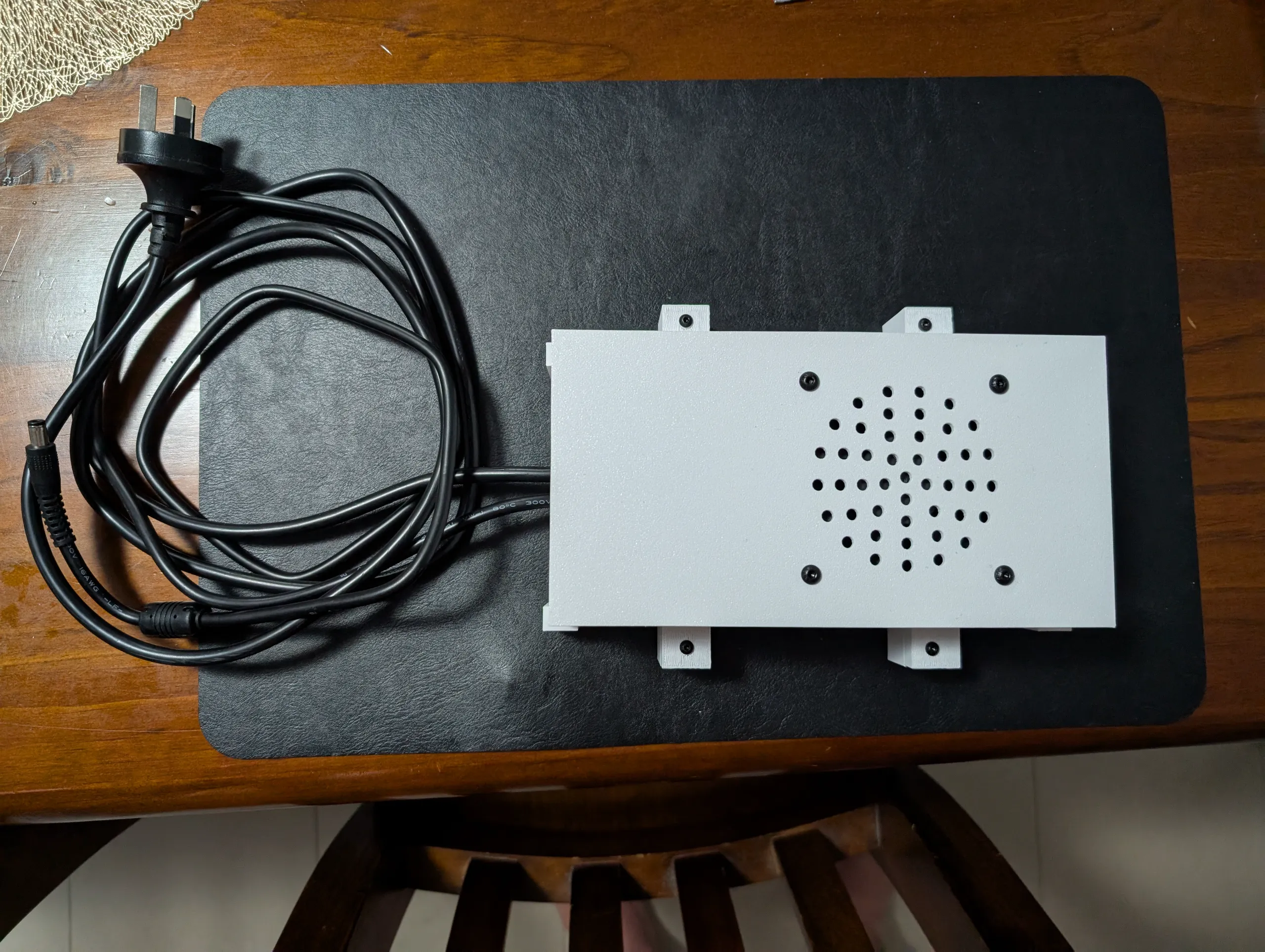 Meanwell LRS 150 power supply cover with holes for 24v Fan