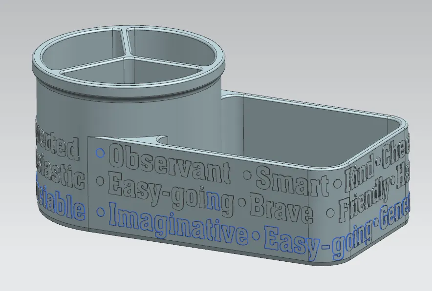 Pen Cup Holder with Name