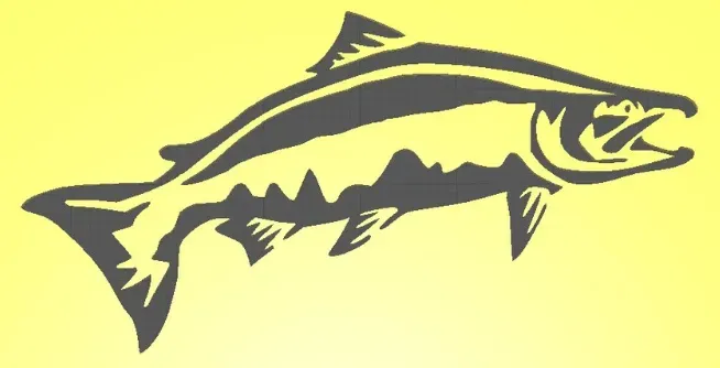 Salmon stencil