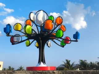 Easter Egg Wind Tree-Bonsai