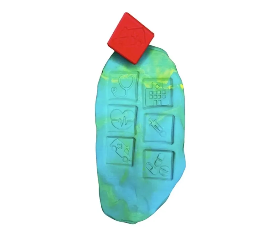 MEDICAL/ HEALTH CARE CUBE FOR PLAYDOUGH AND SENSORY PLAY
