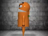 Repo Orange STL file Repo Rocky 3D Model Character Fanart-3