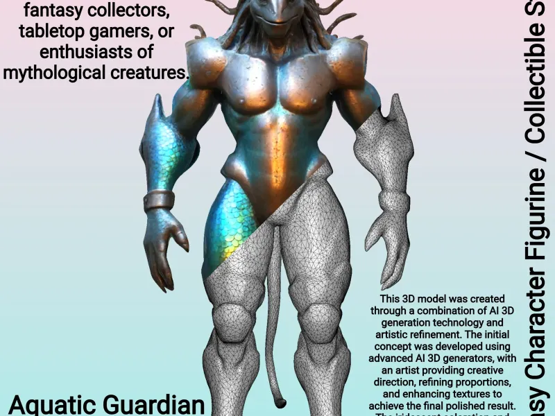 Aquatic Guardian - Iridescent Warrior
