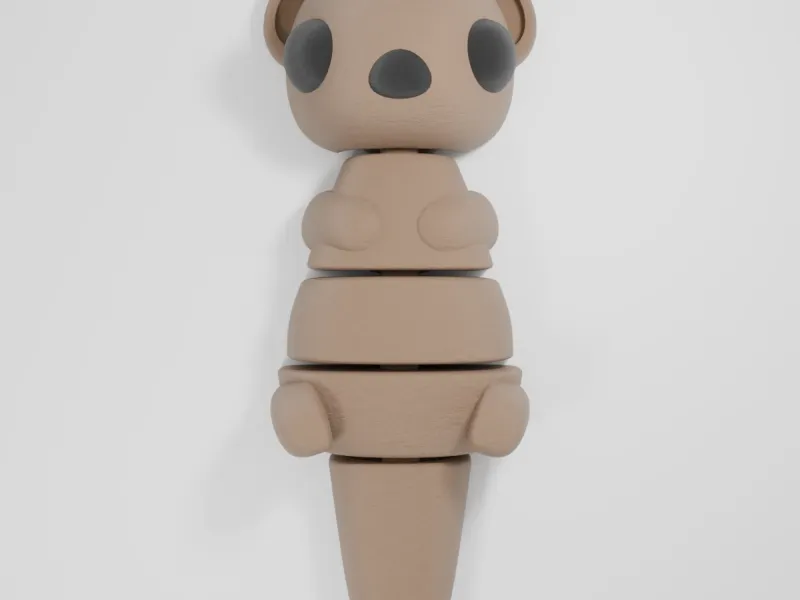 lontra articulada para impressão 3D