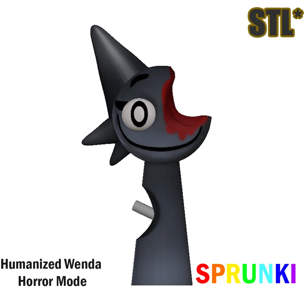 Sprunki Incredibox Wenda Horror Sprunki STL 3D Character Fan