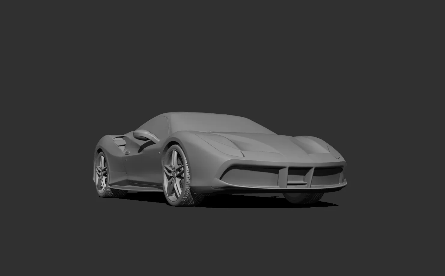 Ferrari 488 GTB 3d print model