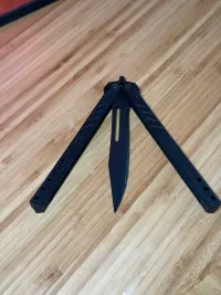 100% 3D printer Butterfly knife Fidget toy-4
