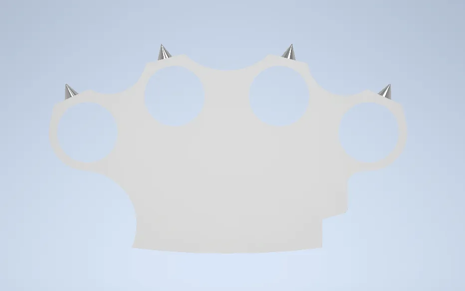 knuckleduster + Bic Lighter Case (with and without spikes)