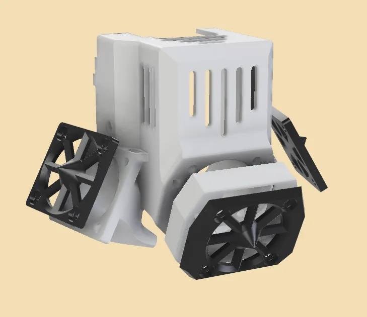 ENDER 3 V3 KE AXIAL FANS HOTEND SHROUD