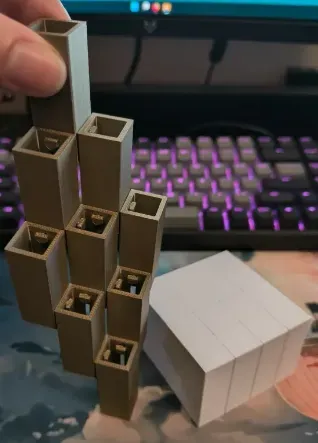 square stairs cubes