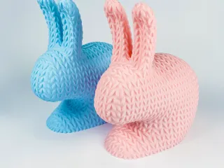 Troy Rabbit Knitted (Container + Piggy Bank Version), Easter