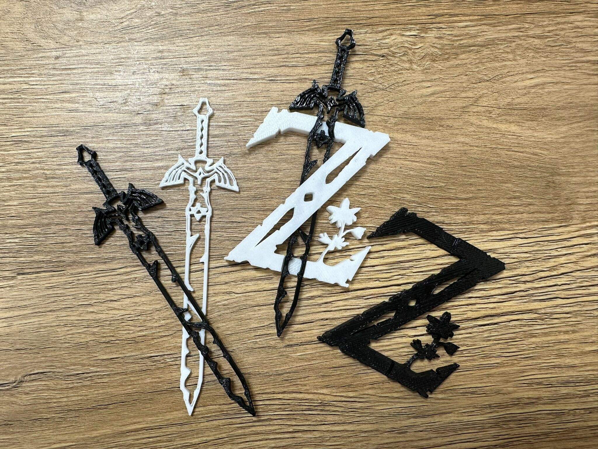 Zelda logo with master sword