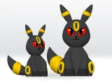 Pokemon Umbreon STL file 3D Model Fanart Character-0