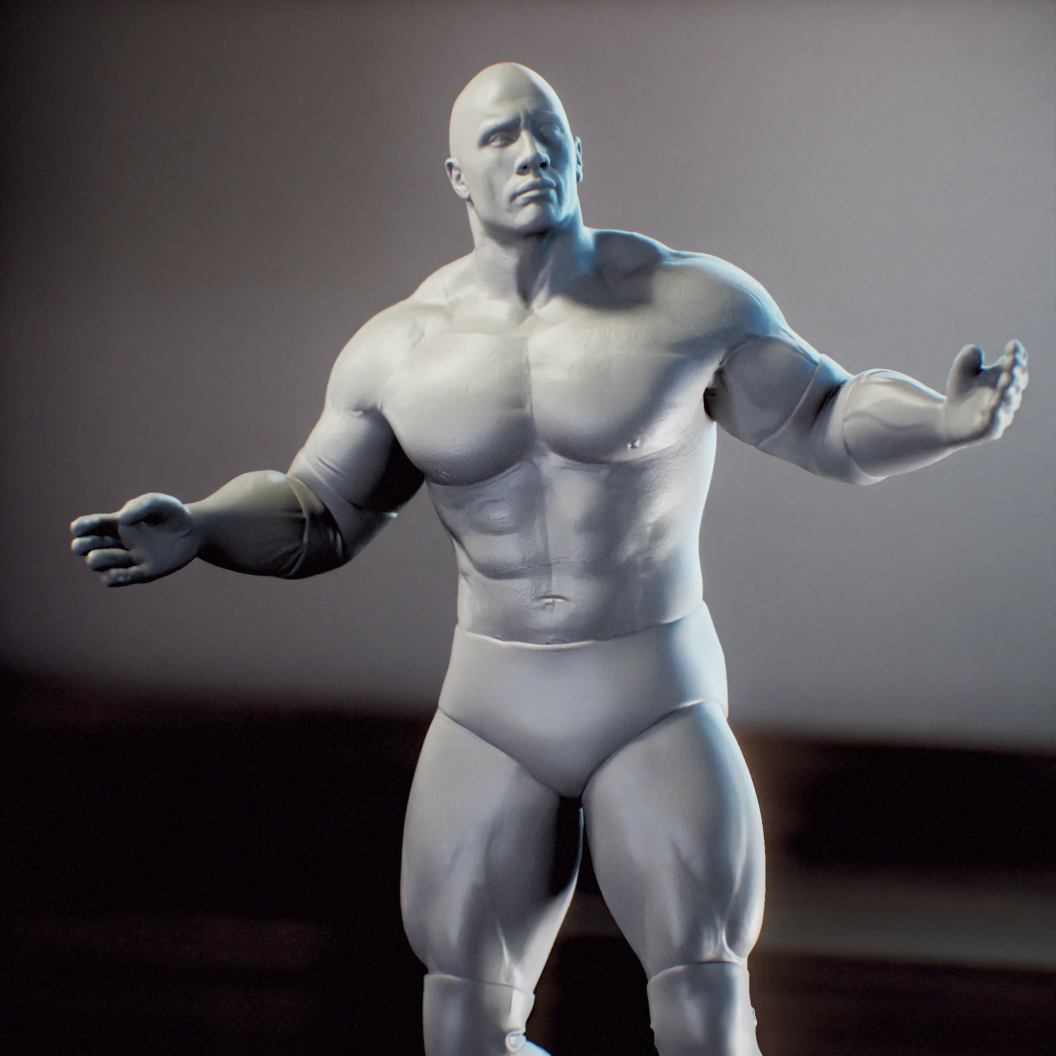 La Roca - The Rock Pose x 2 - WWE - Dwayne Johnson -
