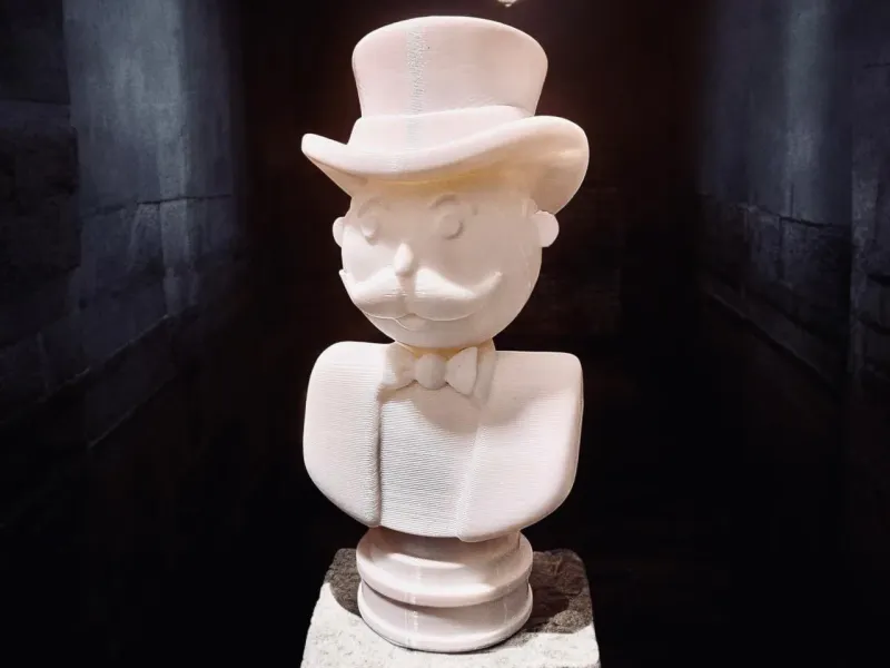 Mr Monopoly bust