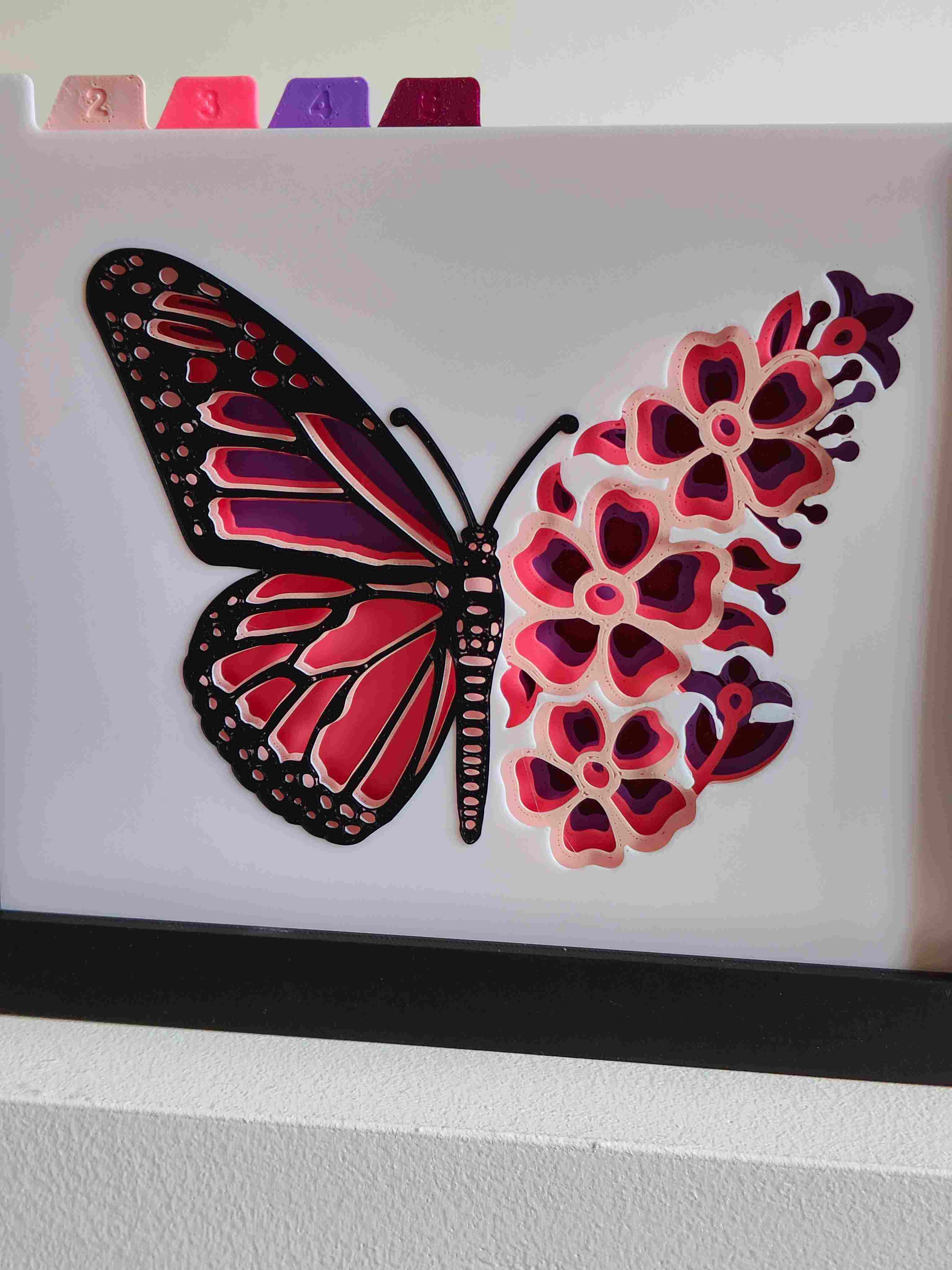 Butterfly Shadow Box | 3D models download | Creality Cloud