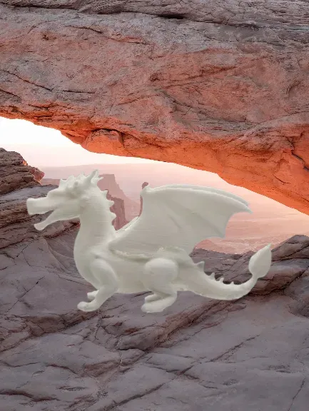 Mythical Majesty: The Majestic 3D-Printed Dragon