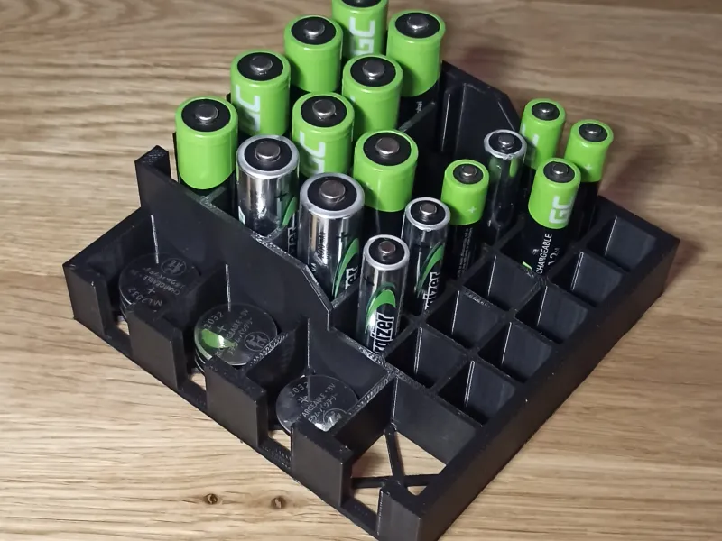 Contenitore multi-batteria per batterie AA, AAA &amp; CR2032
