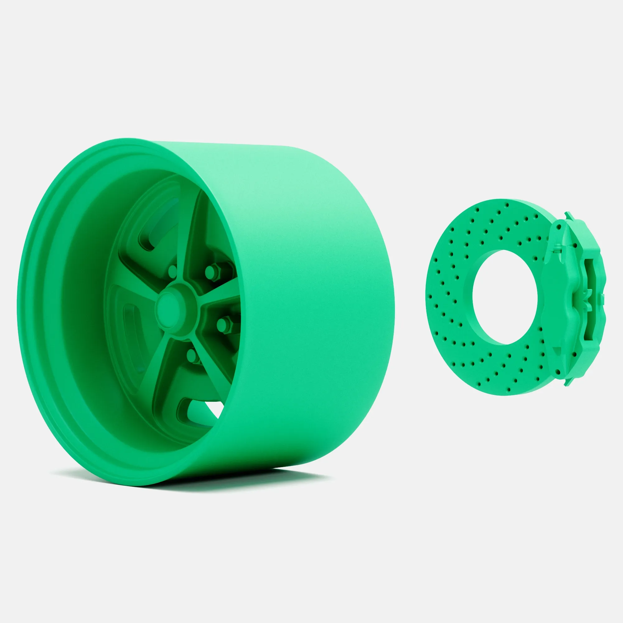 1/24 Scale, 15x10 Magnum 500 Wheel and Brake