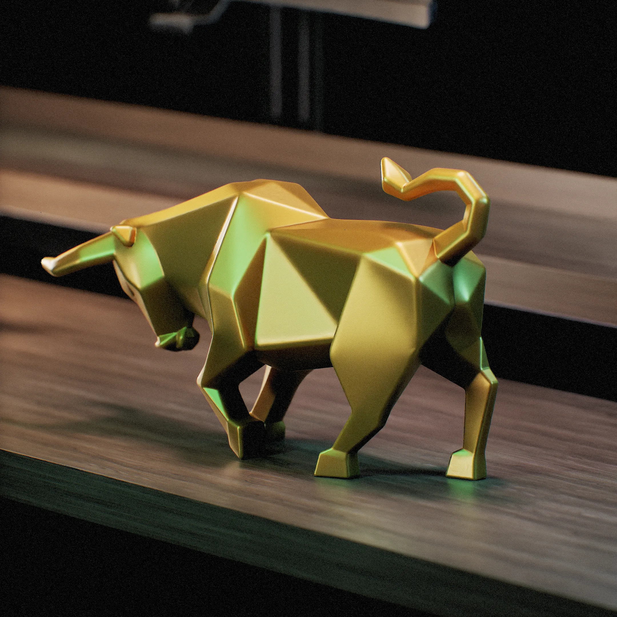 Toro Poligonal - Polygon Bull - Low poly