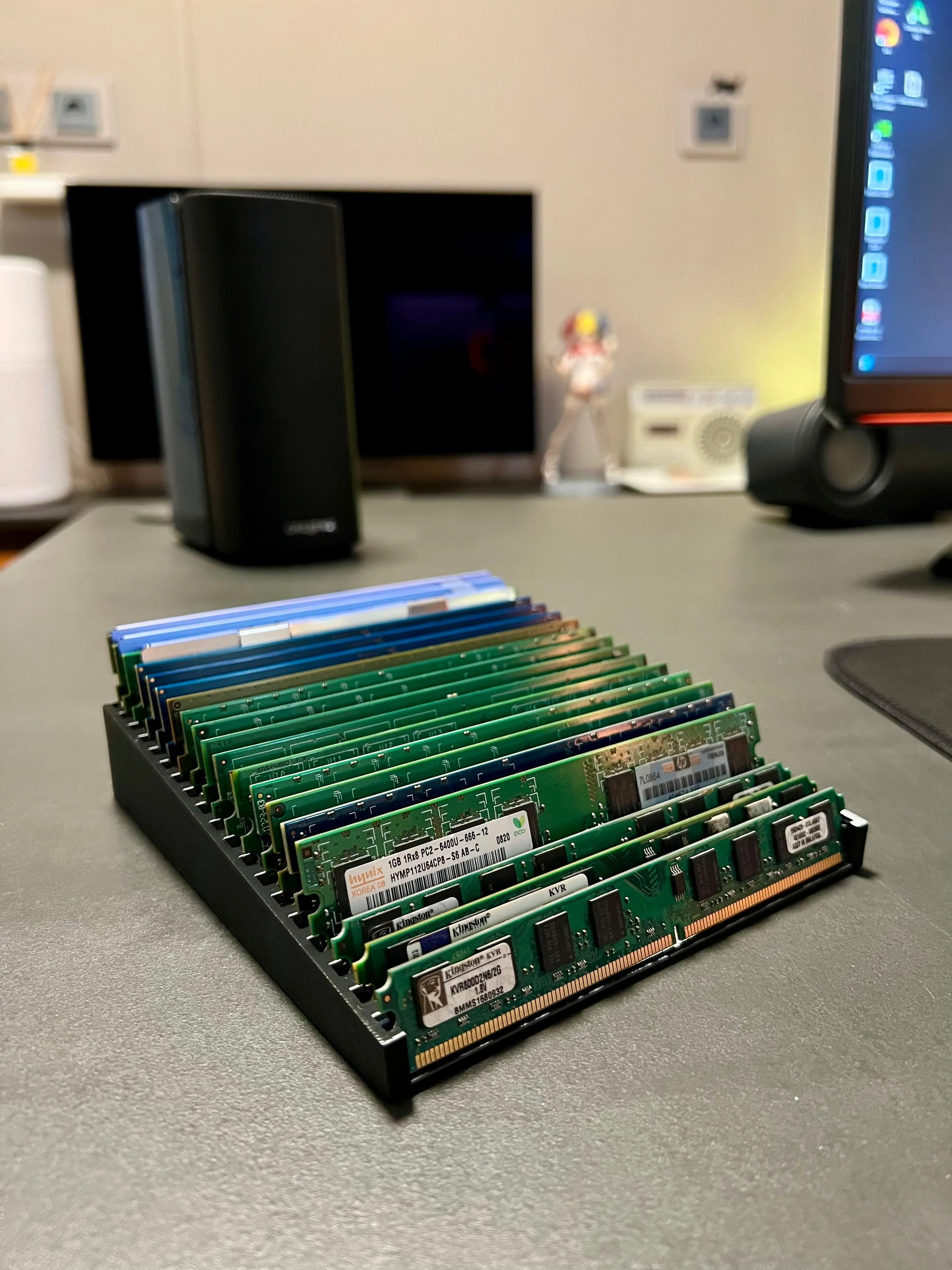 desktop computer ram memory stand holder easy printing