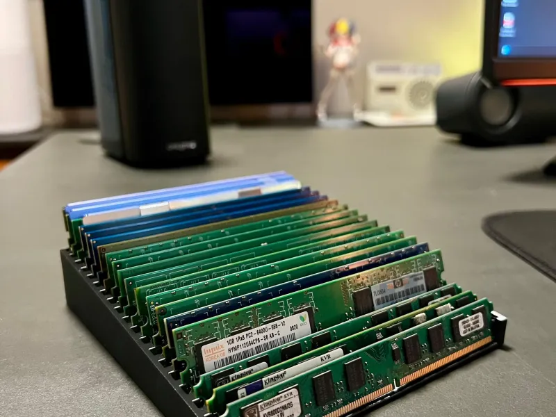 soporte para memorias RAM de ordenador de escritorio impresión sencilla