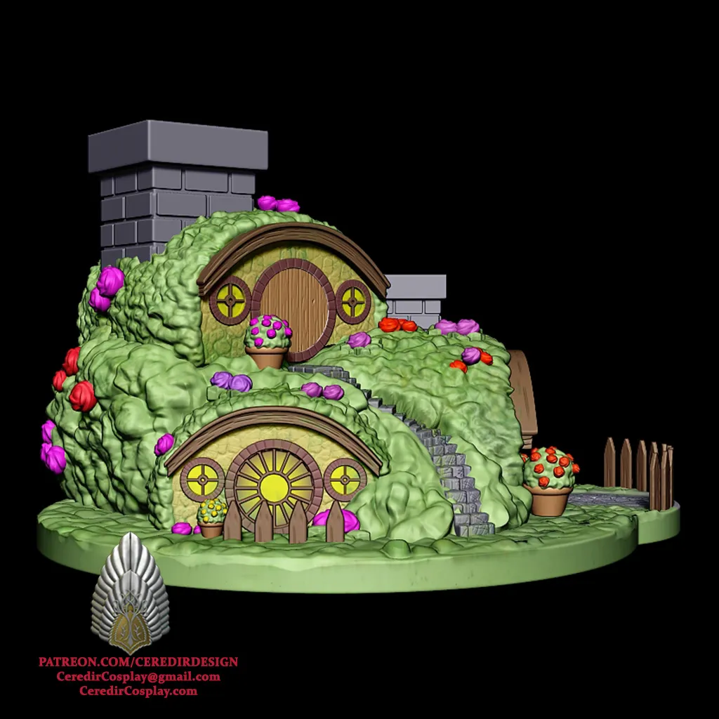 Bag End Dice Tower lord of the rings 3D DIGITAL DOWNLOAD