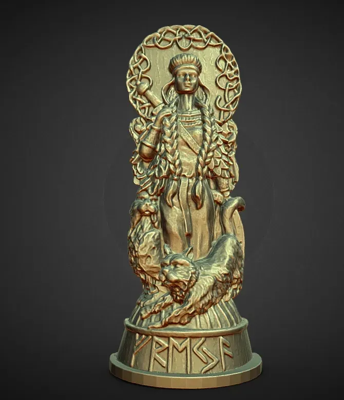 gods of asgard statue freya