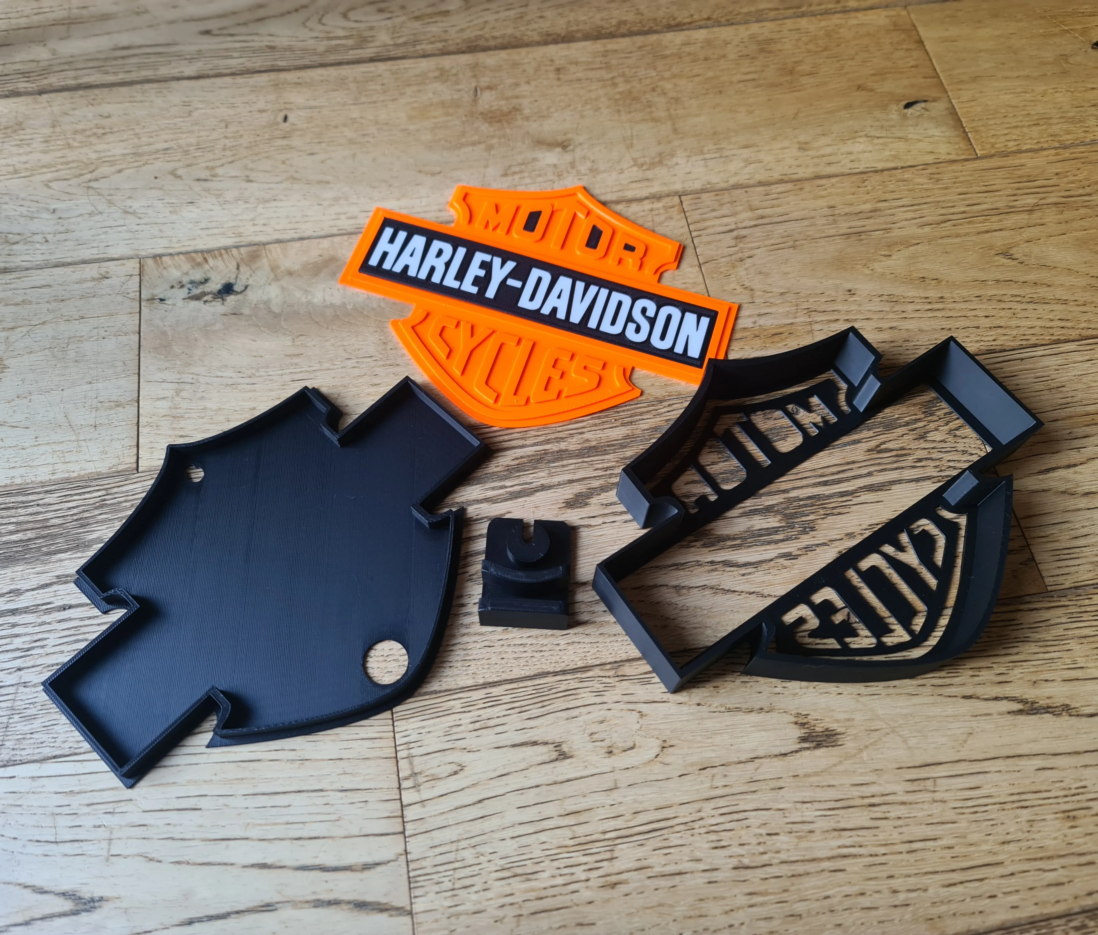 Harley Davidson Motorcycles Lightbox Wall Mounted Desk Stand